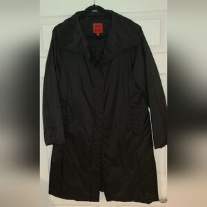 Cole Haan Woman Black Long Thermore Coat SZ L